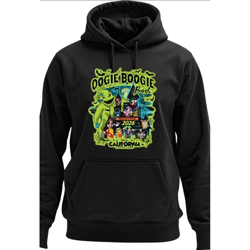 Disneyland Oogie Boogie Bash 2026 Hoodie Unisex Adult Black 2XL